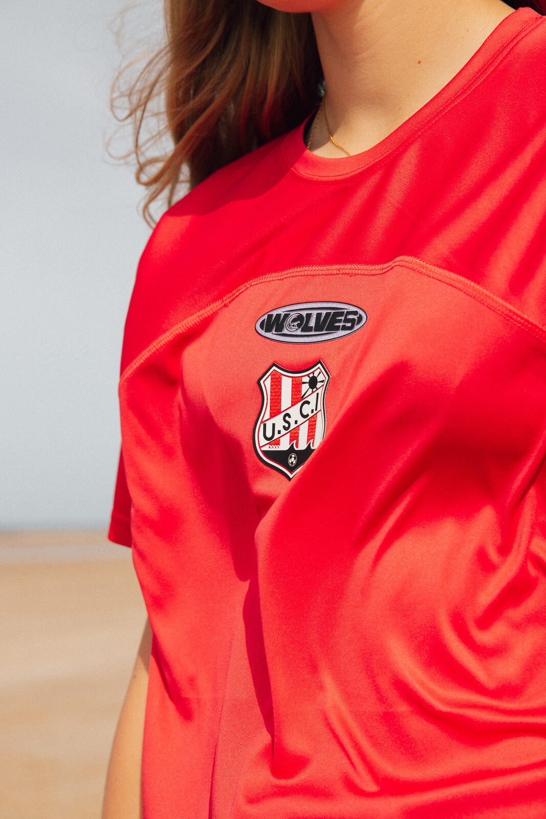 Maillot entraînement rouge